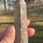 Llanite crystal tower f | que sera | crystal carving | meditation stone