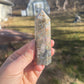 Llanite crystal tower e | que sera | crystal carving | meditation stone