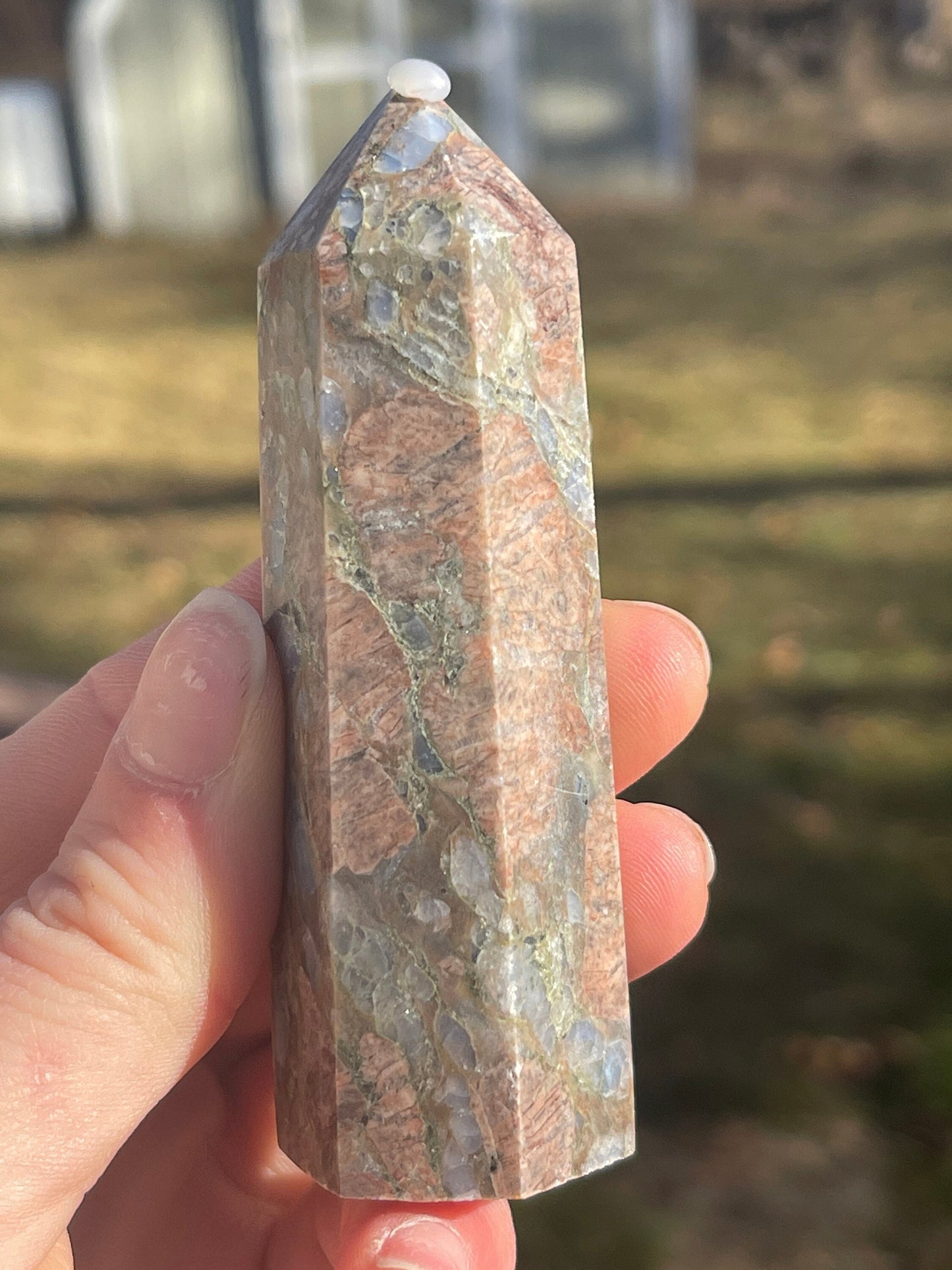 Llanite Tower Crystal: Que Sera Meditation Stone