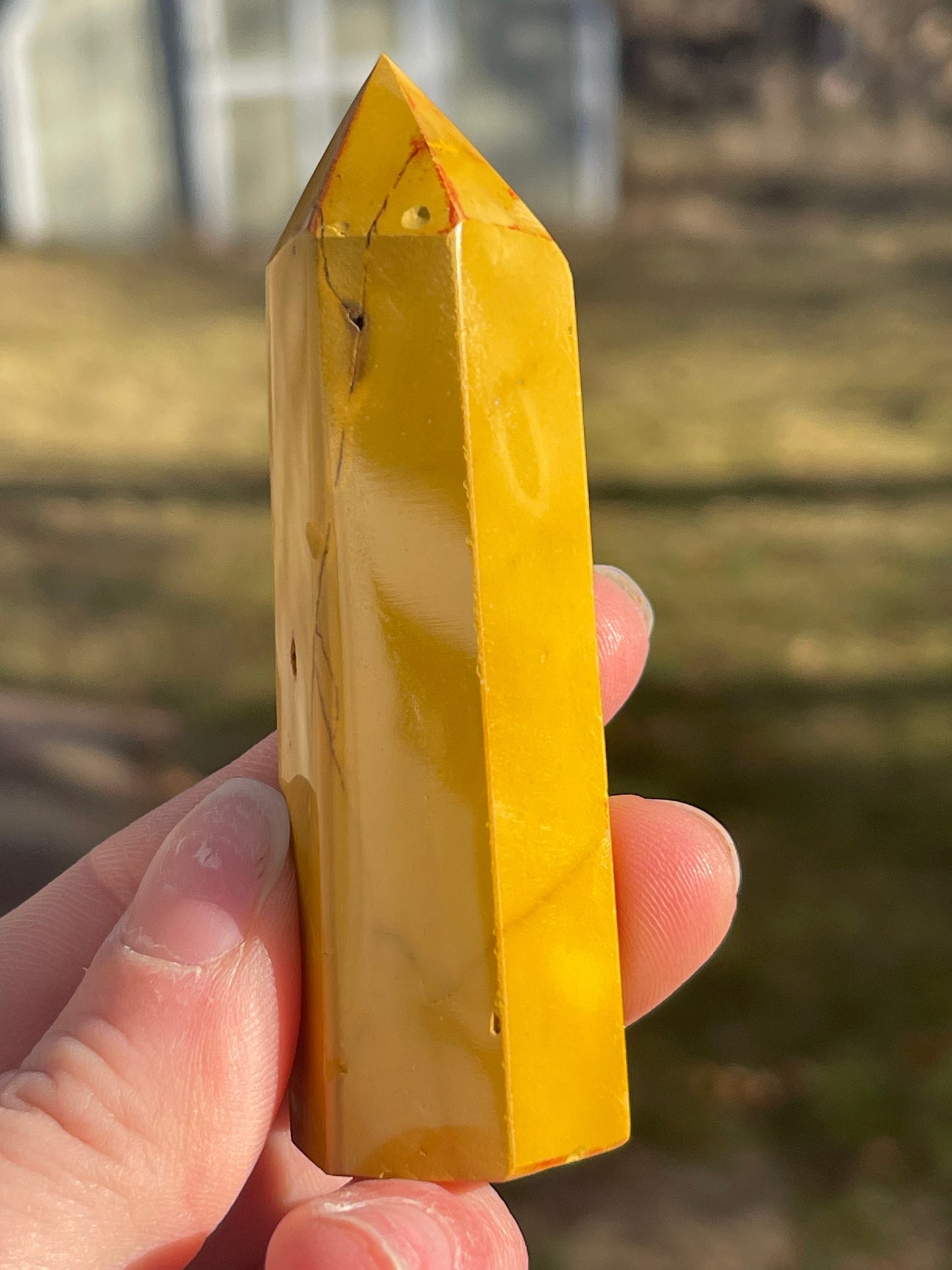 Mookaite Jasper Crystal Tower: Australian Carved Meditation Stone