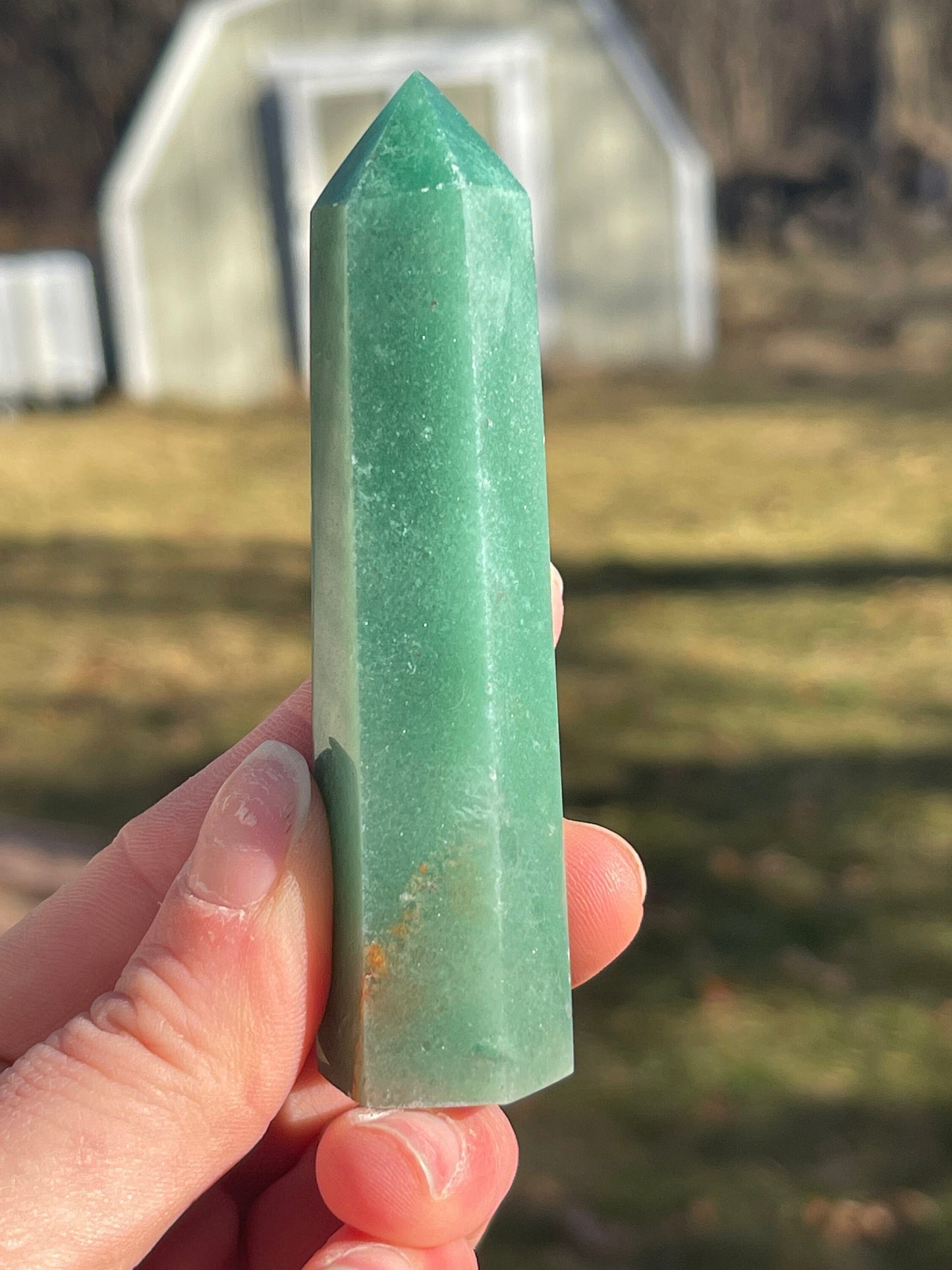 Green Aventurine Crystal Tower