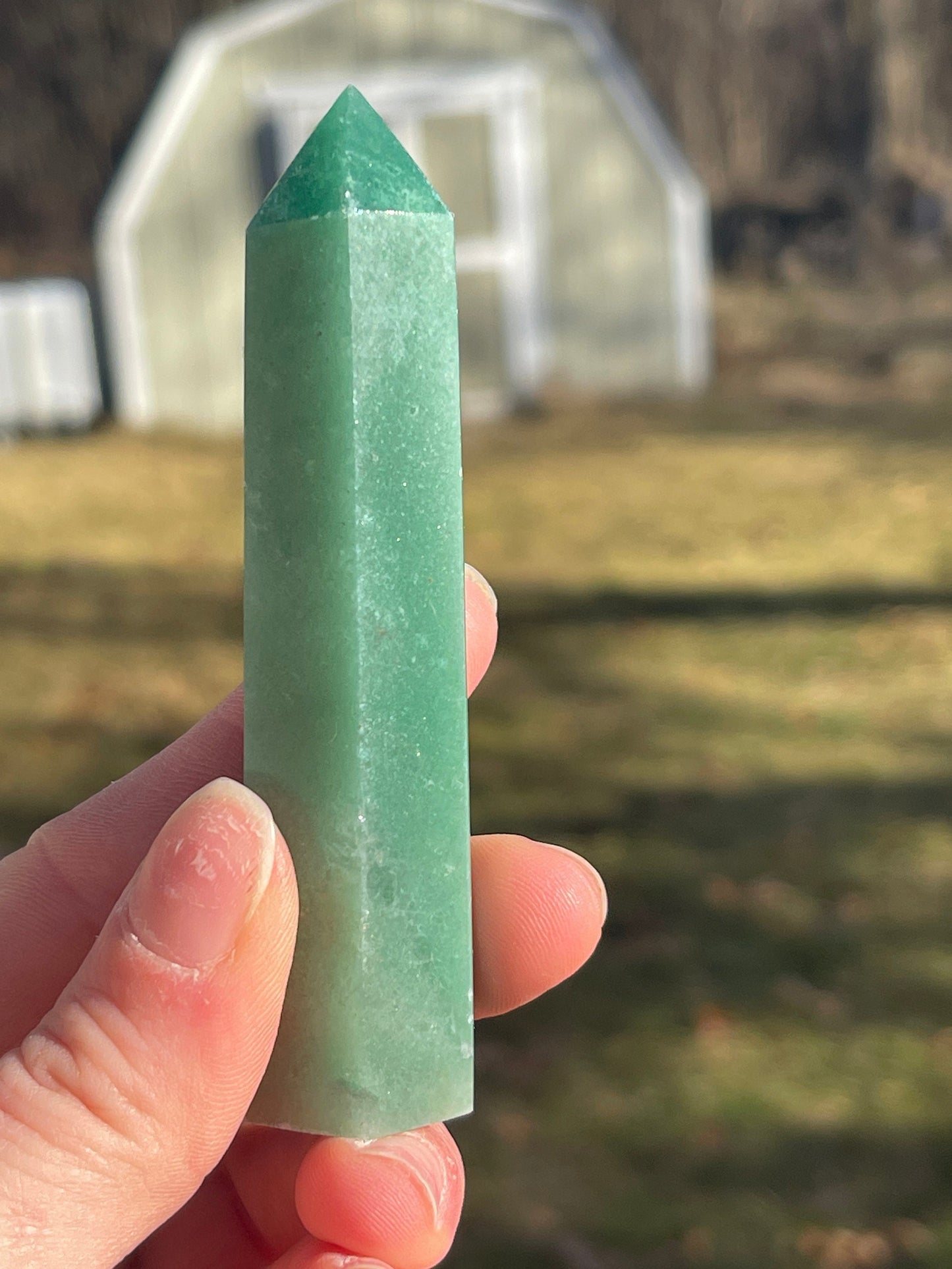 Green Aventurine Crystal Tower