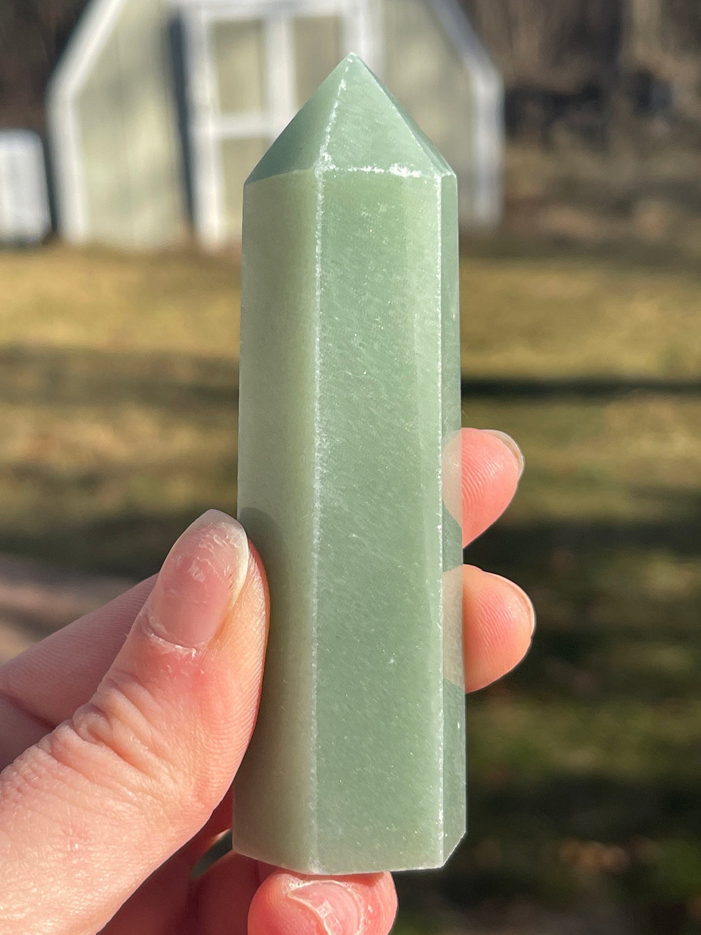 Green Aventurine Crystal Tower