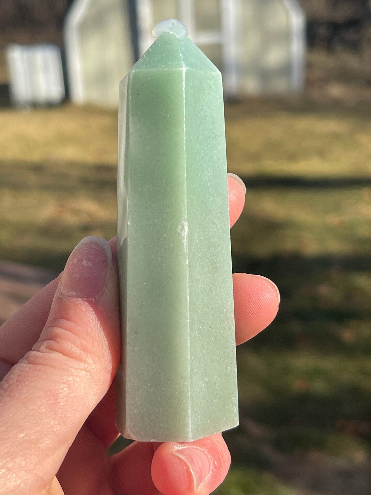 Green Aventurine Crystal Tower