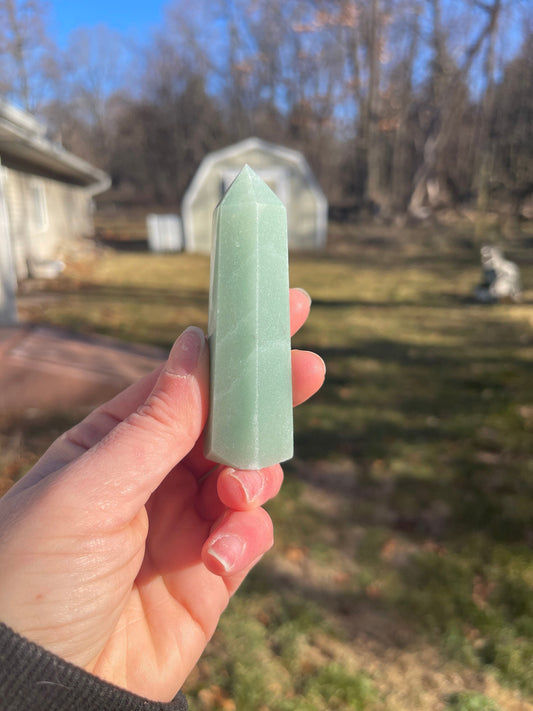Green Aventurine Crystal Tower