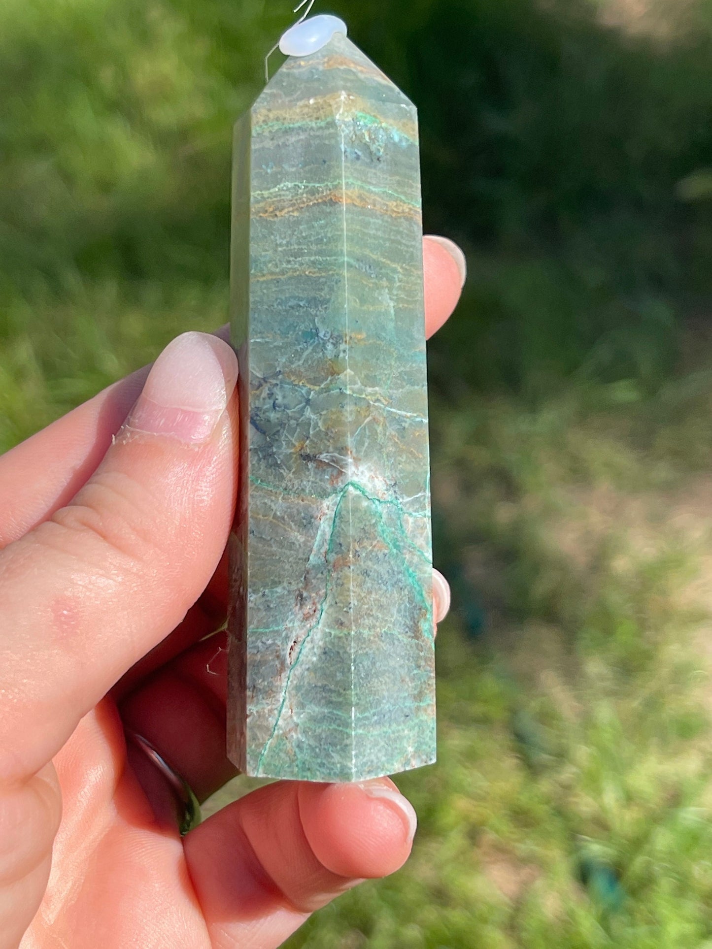 Chrysocolla Crystal Tower