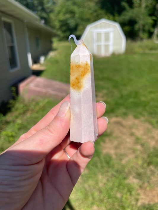 Mookaite Jasper Crystal Tower: Meditation Carving (1.9oz)