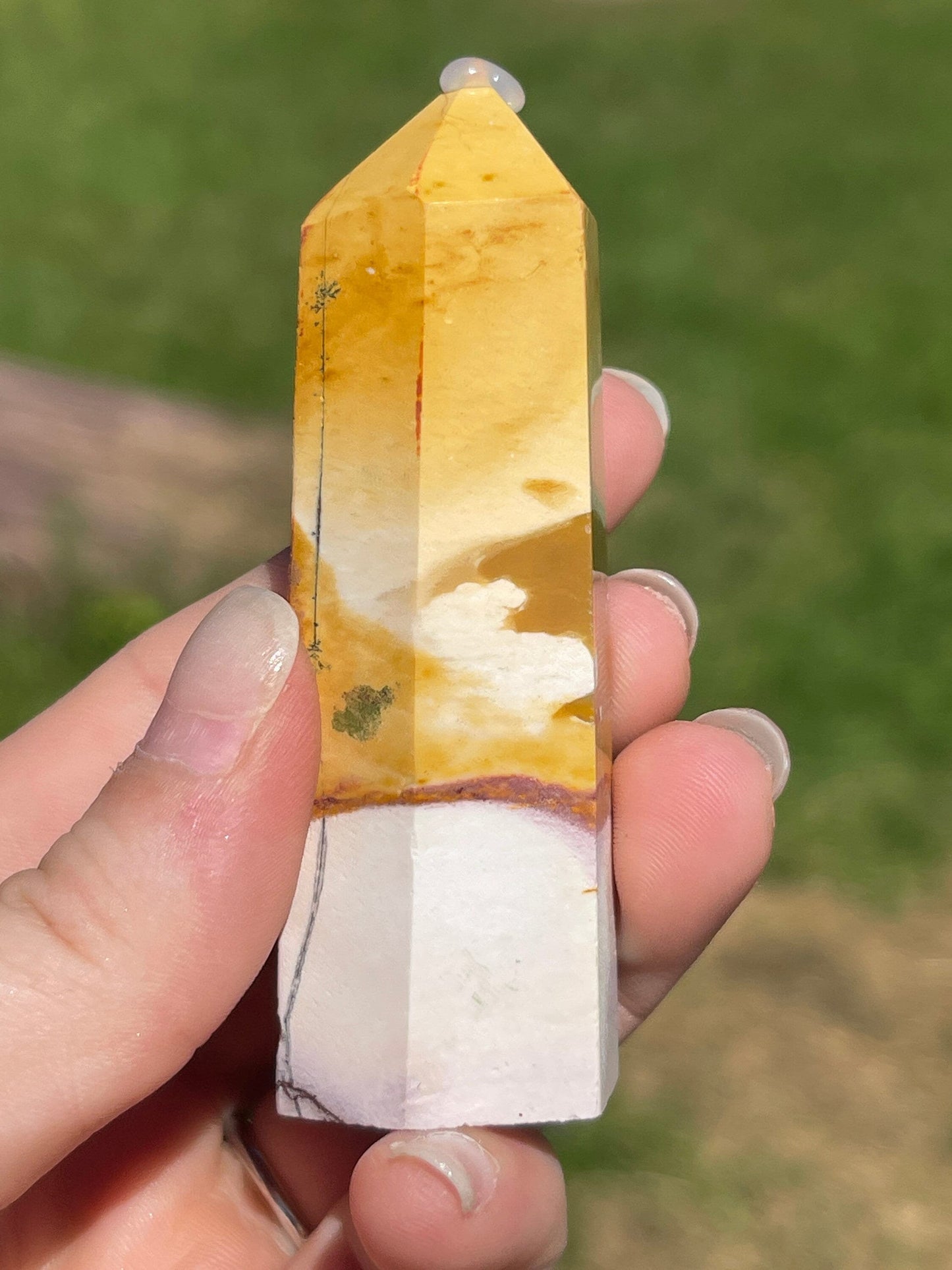 Mookaite Jasper Crystal Tower: Australian Healing Stone
