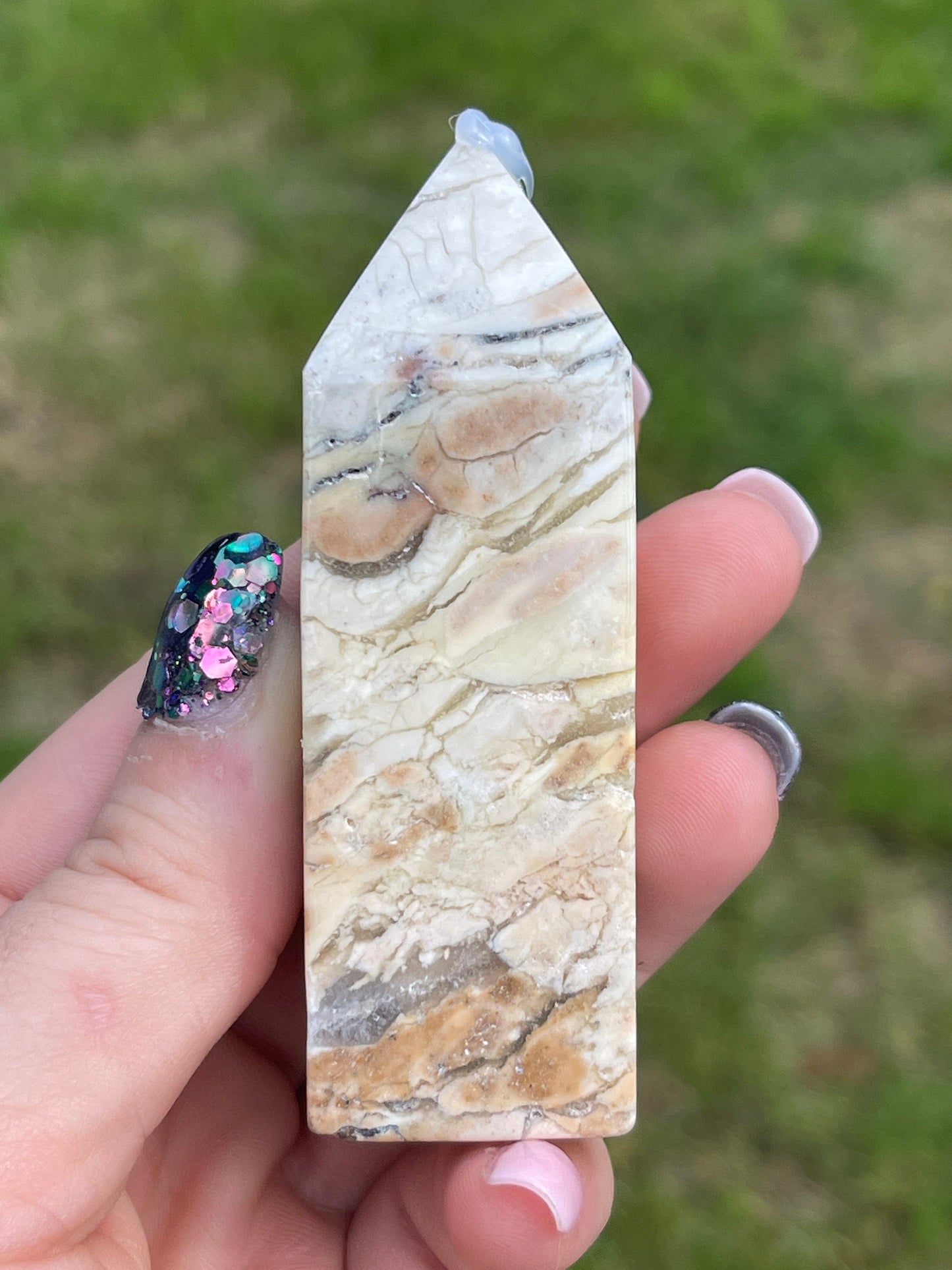 Ibis Brecciated Jasper Tower A | Crystal Carving | Meditation Crystal