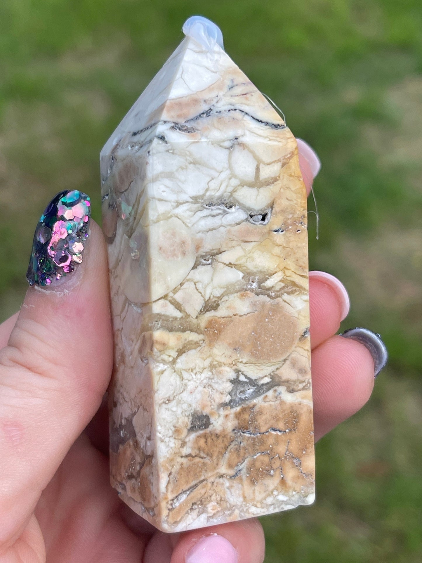 Ibis Brecciated Jasper Tower A | Crystal Carving | Meditation Crystal