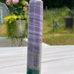 Silk Fluorite Crystal Tower B: Chakra Meditation Stone