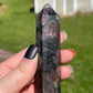 Astrophyllite Garnet Crystal Tower: Firework Stone Carving, Meditation