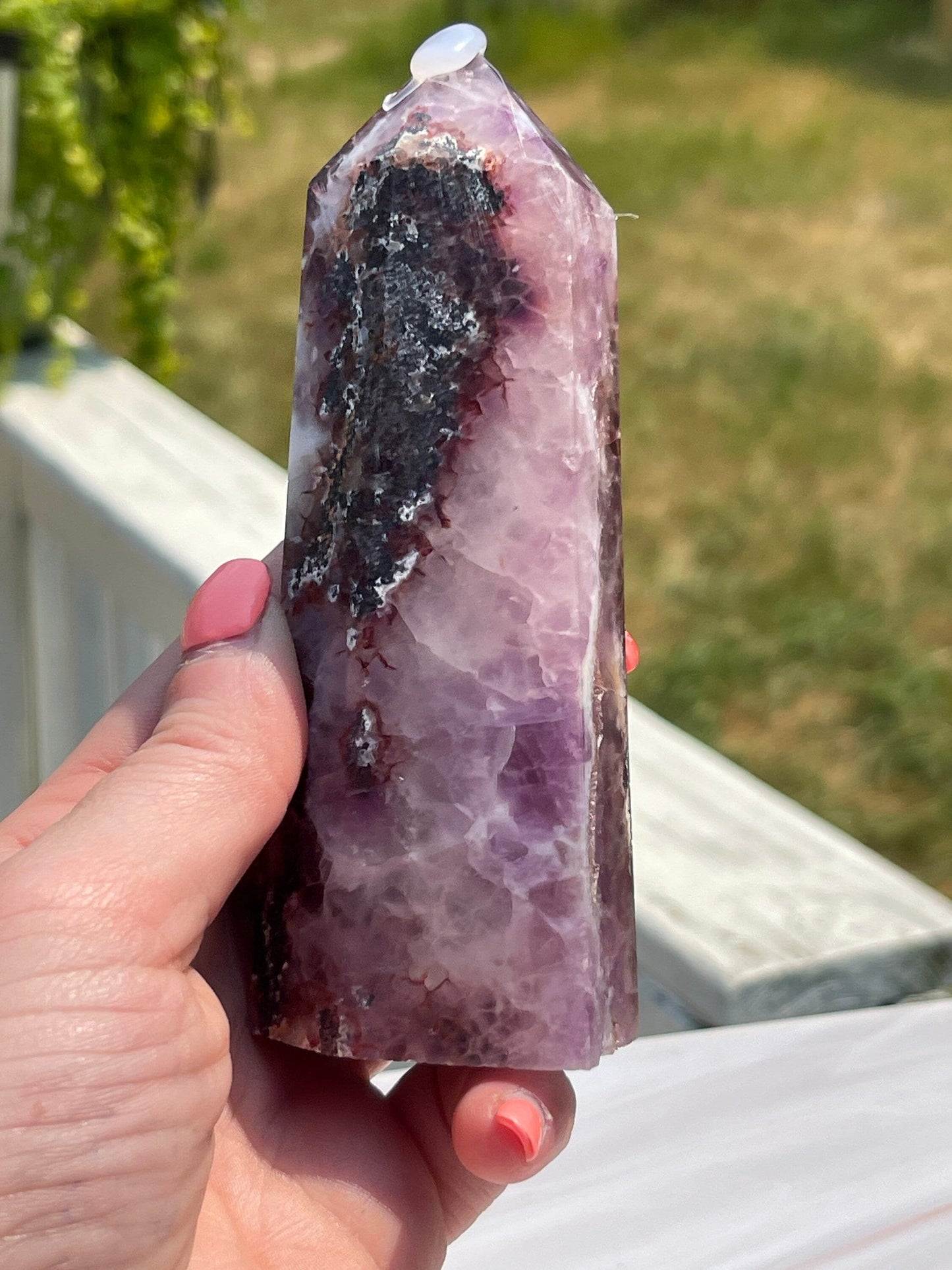 Purple Sphalerite Tower