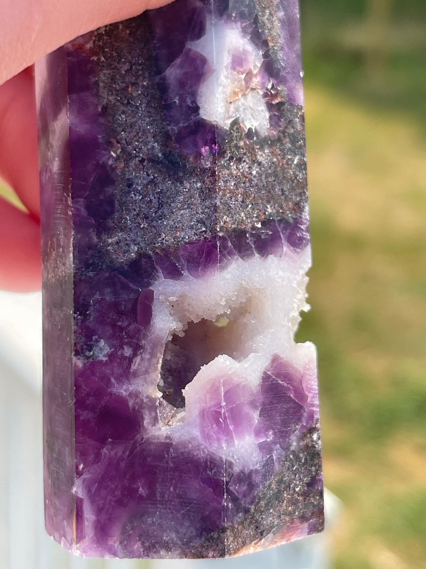 Purple Sphalerite Tower