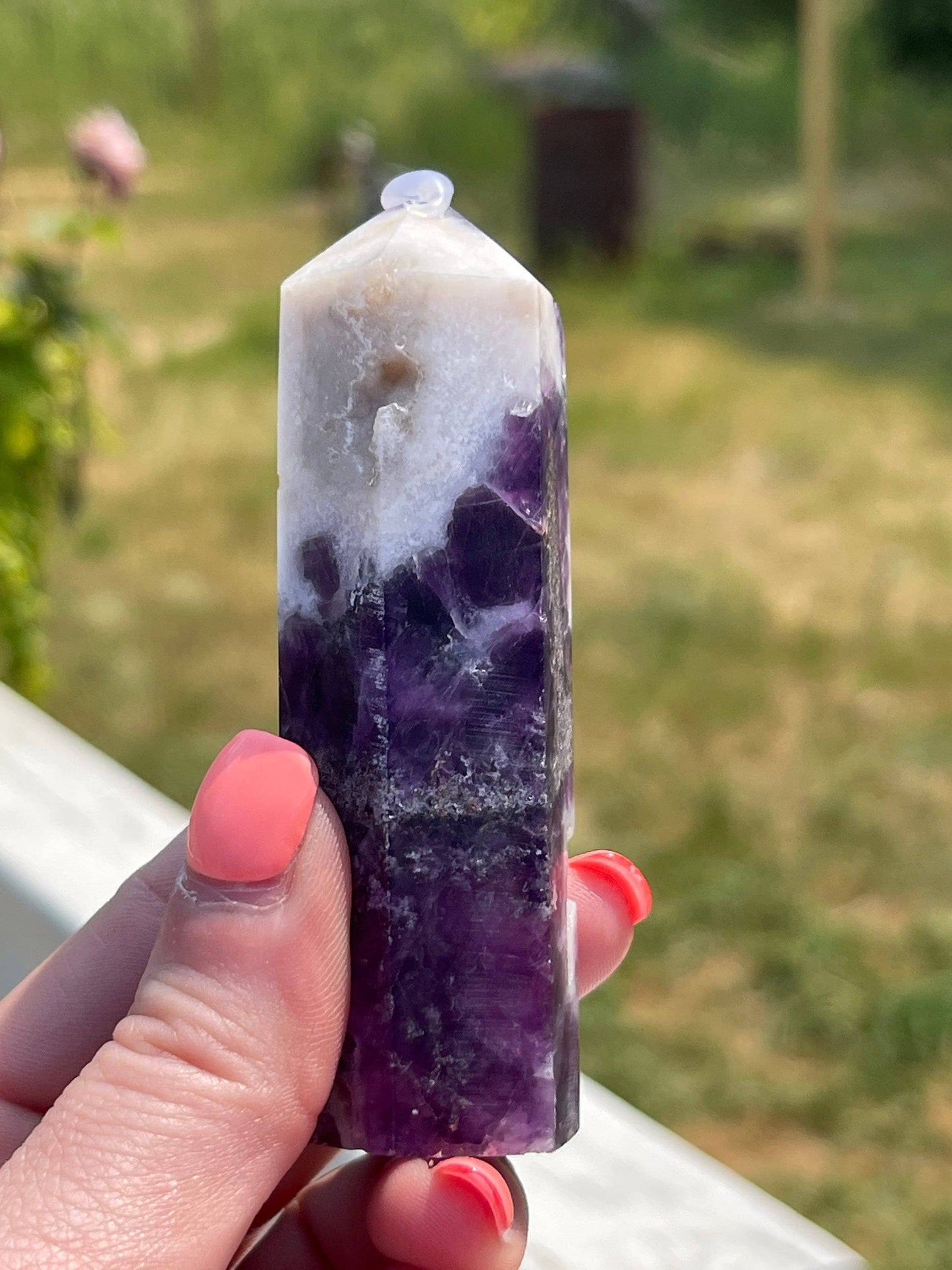 Purple Sphalerite Tower