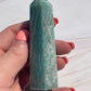 Amazonite Crystal Tower: Soothing Meditation Stone