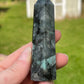 Emerald Crystal Tower: Carved Meditation Stone