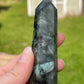 Emerald Crystal Tower: Carved Meditation Stone