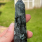 Emerald Crystal Tower: Carved Meditation Stone