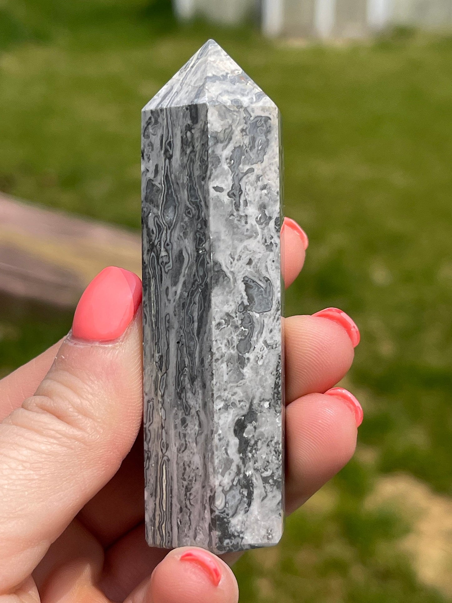 Picasso Jasper Crystal Tower