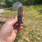 African Bloodstone Crystal Tower with Pyrite Inclusions