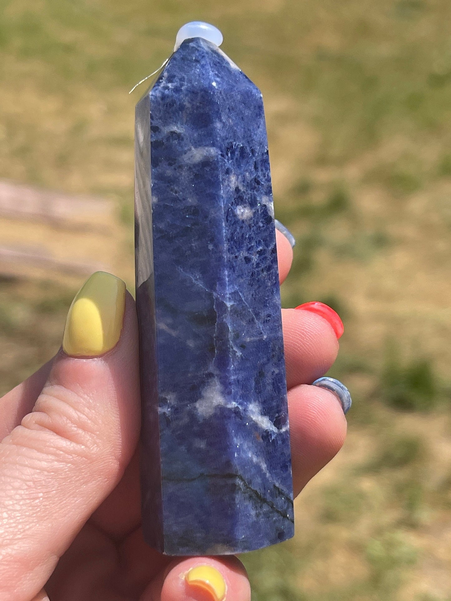 Sodalite Tower: Reiki Healing Crystal Obelisk