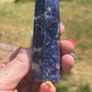 Sodalite Tower Point: Reiki Healing Crystal Obelisk