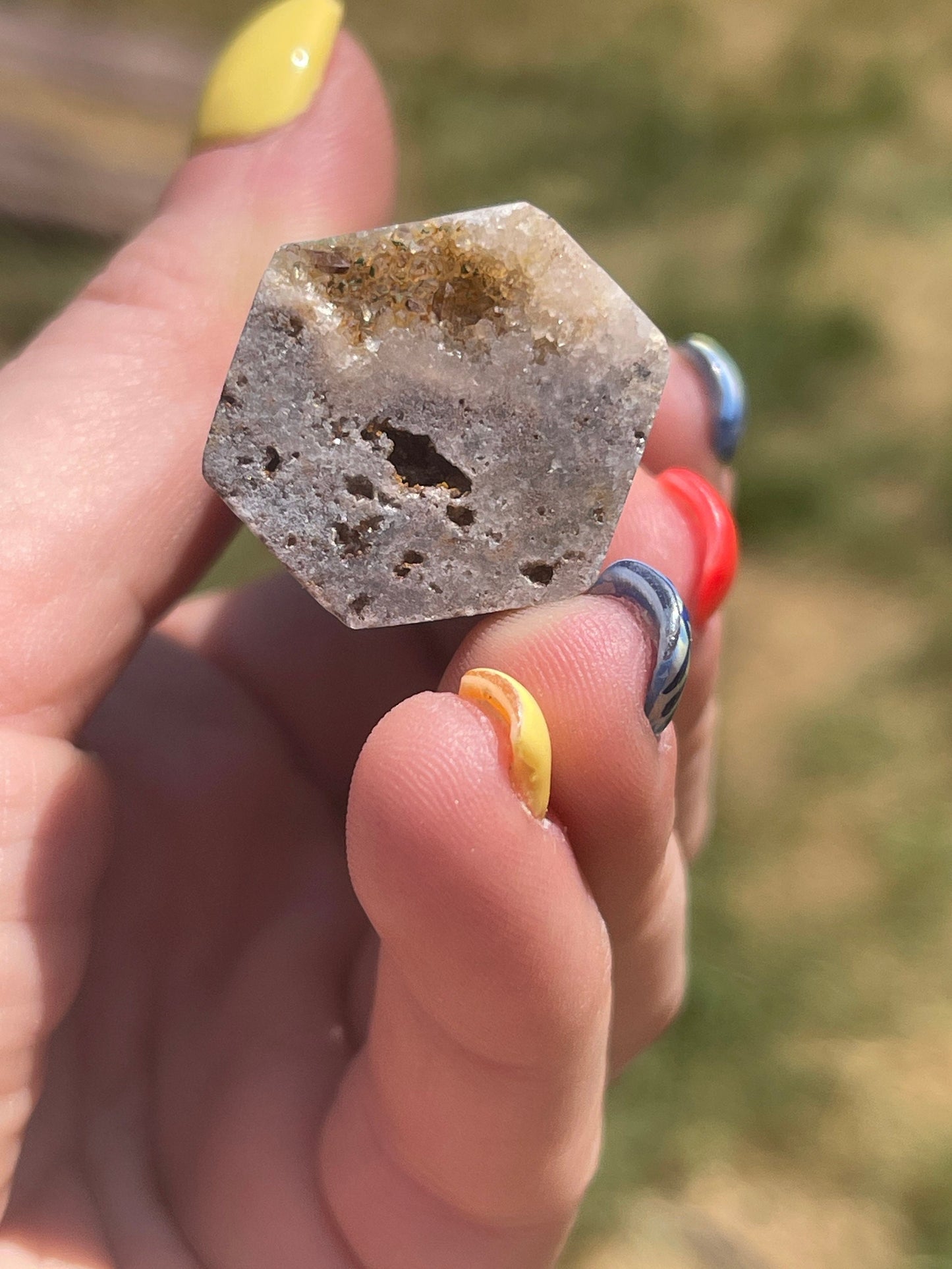 Druzy Sphalerite Tower with Pyrite: Reiki Healing Crystal