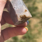 Druzy Sphalerite Tower with Pyrite: Reiki Healing Crystal