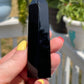 Natural Obsidian Obelisk Tower: Reiki Healing Crystal Gift