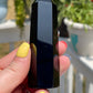 Natural Obsidian Obelisk Tower: Reiki Healing Crystal Gift