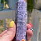 Purple Lepidolite Crystal Tower: Mica Point, Witchy Decor