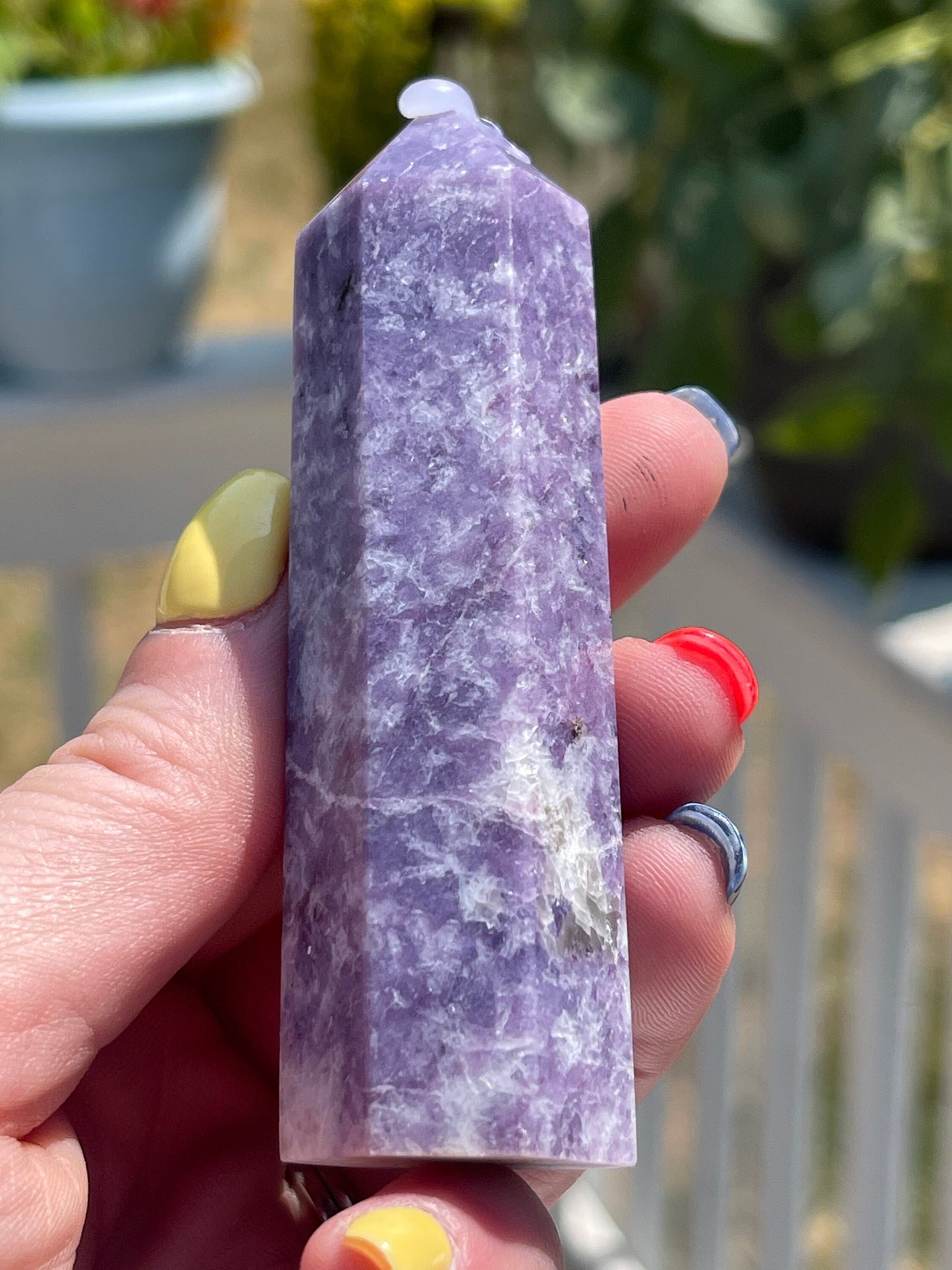 Lepidolite Crystal Tower