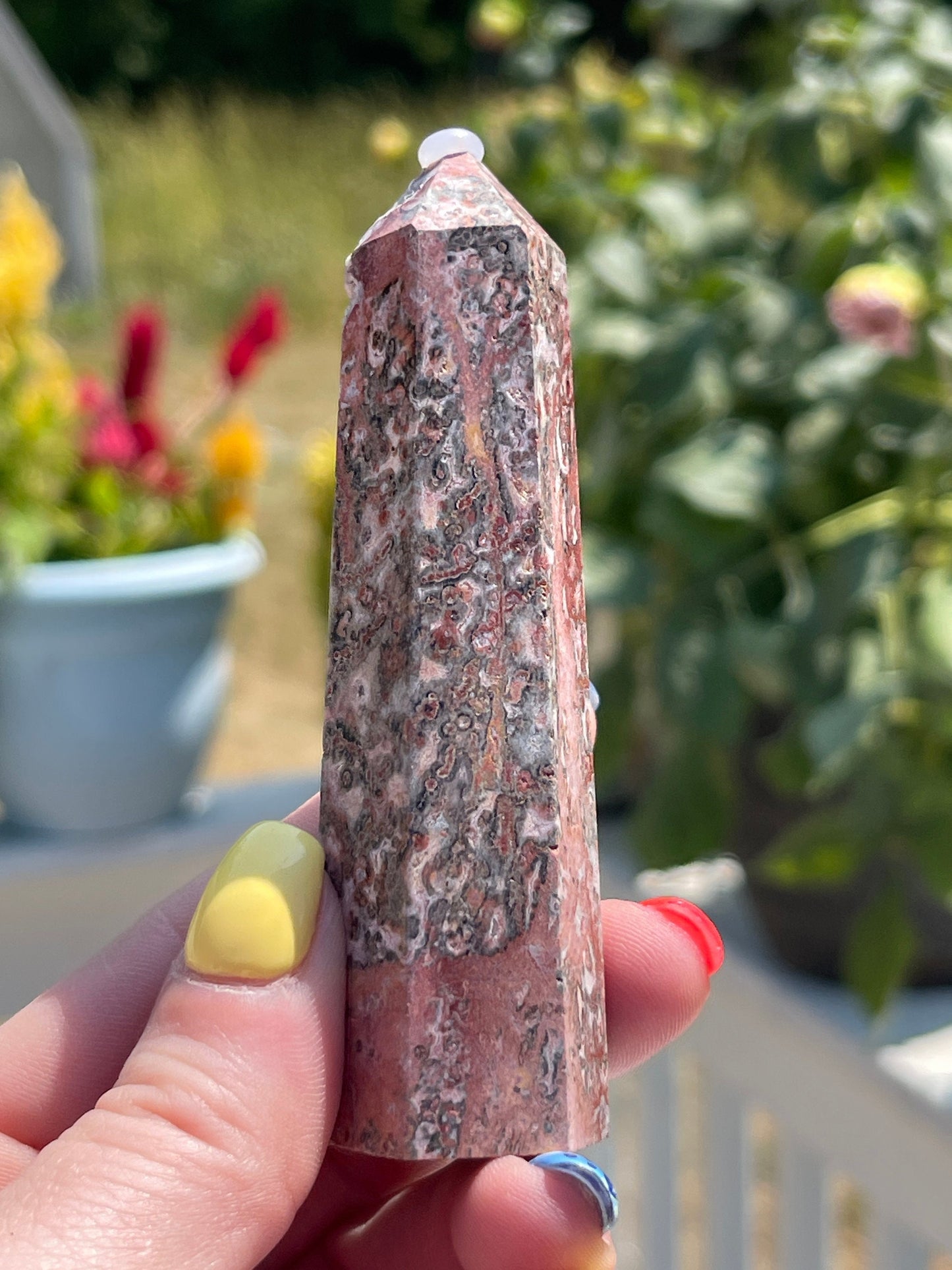Leopard Skin Jasper Crystal Tower