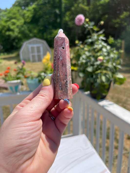 Leopard Skin Jasper Crystal Tower