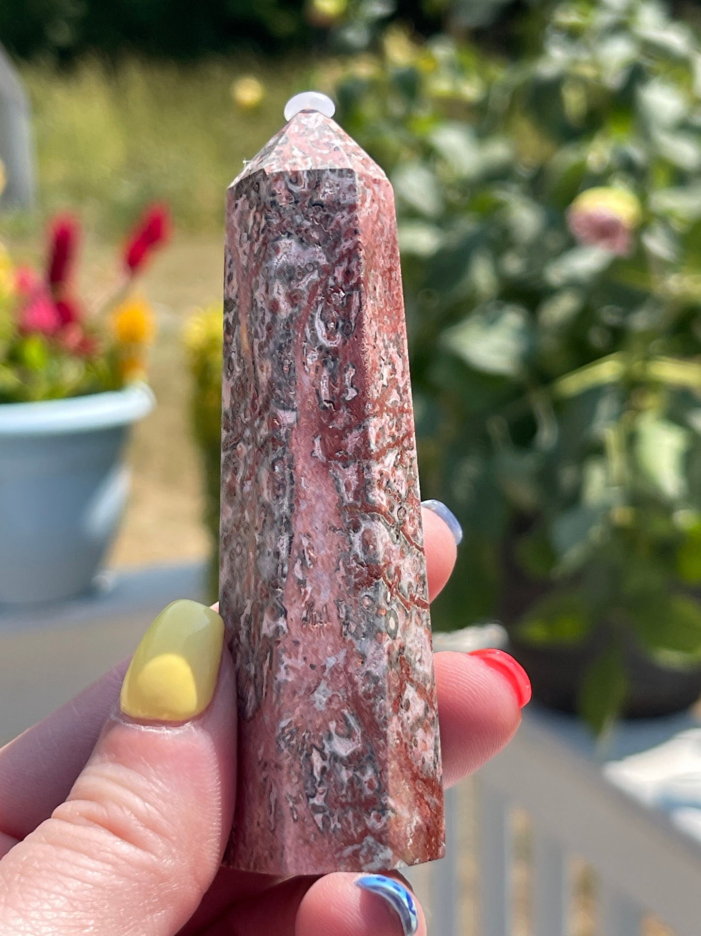 Leopard Skin Jasper Crystal Tower