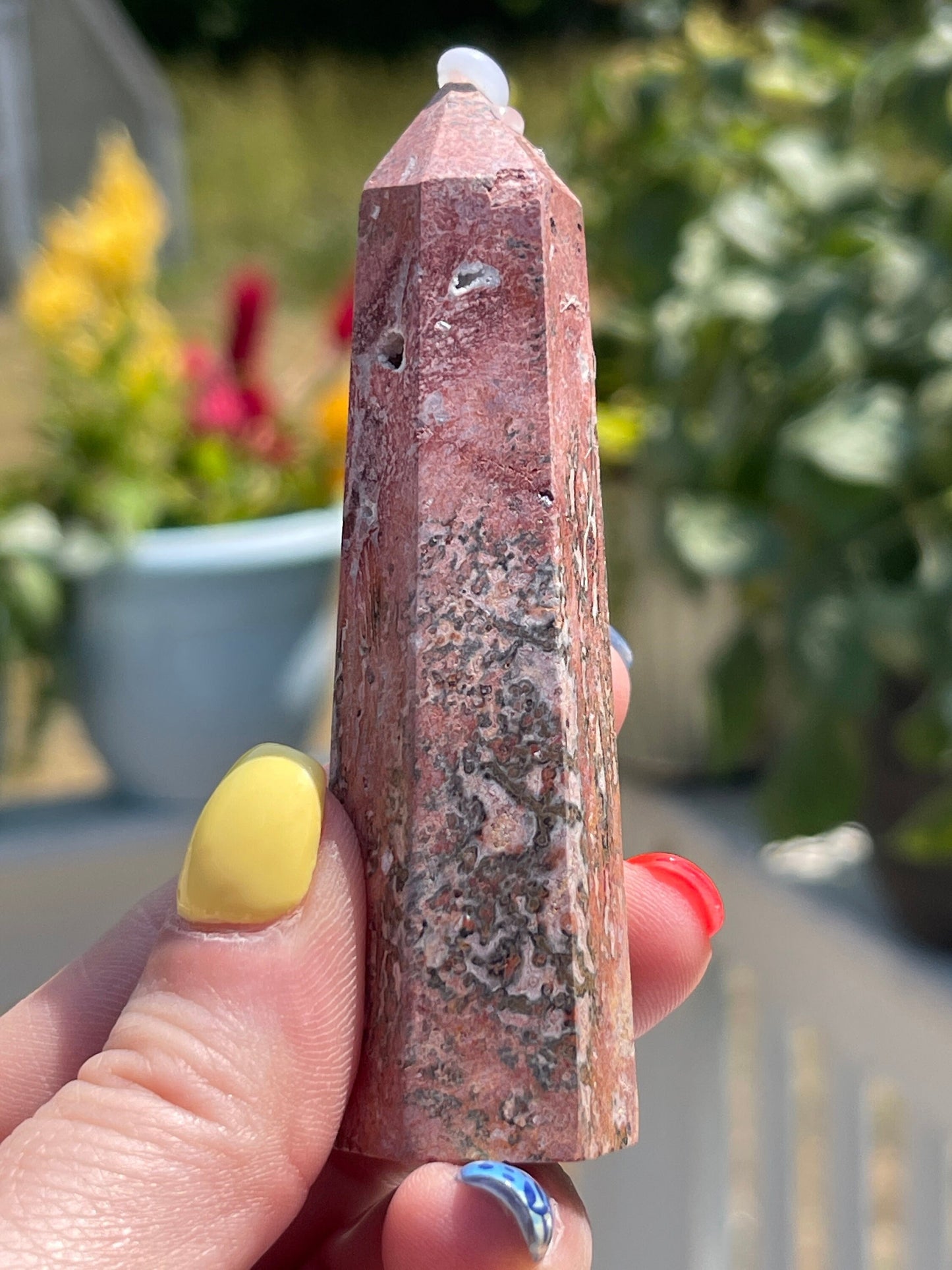 Leopard Skin Jasper Crystal Tower