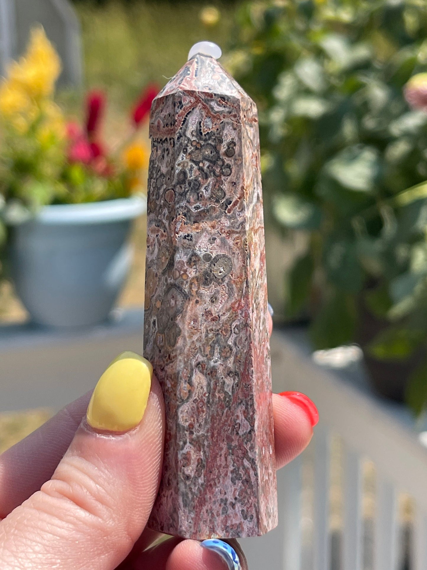 Leopard Skin Jasper Crystal Tower