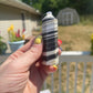 Zebra Calcite Tower: Stone of Motivation, Chakra Cleansing