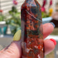 Carnelian Moss Agate Tower