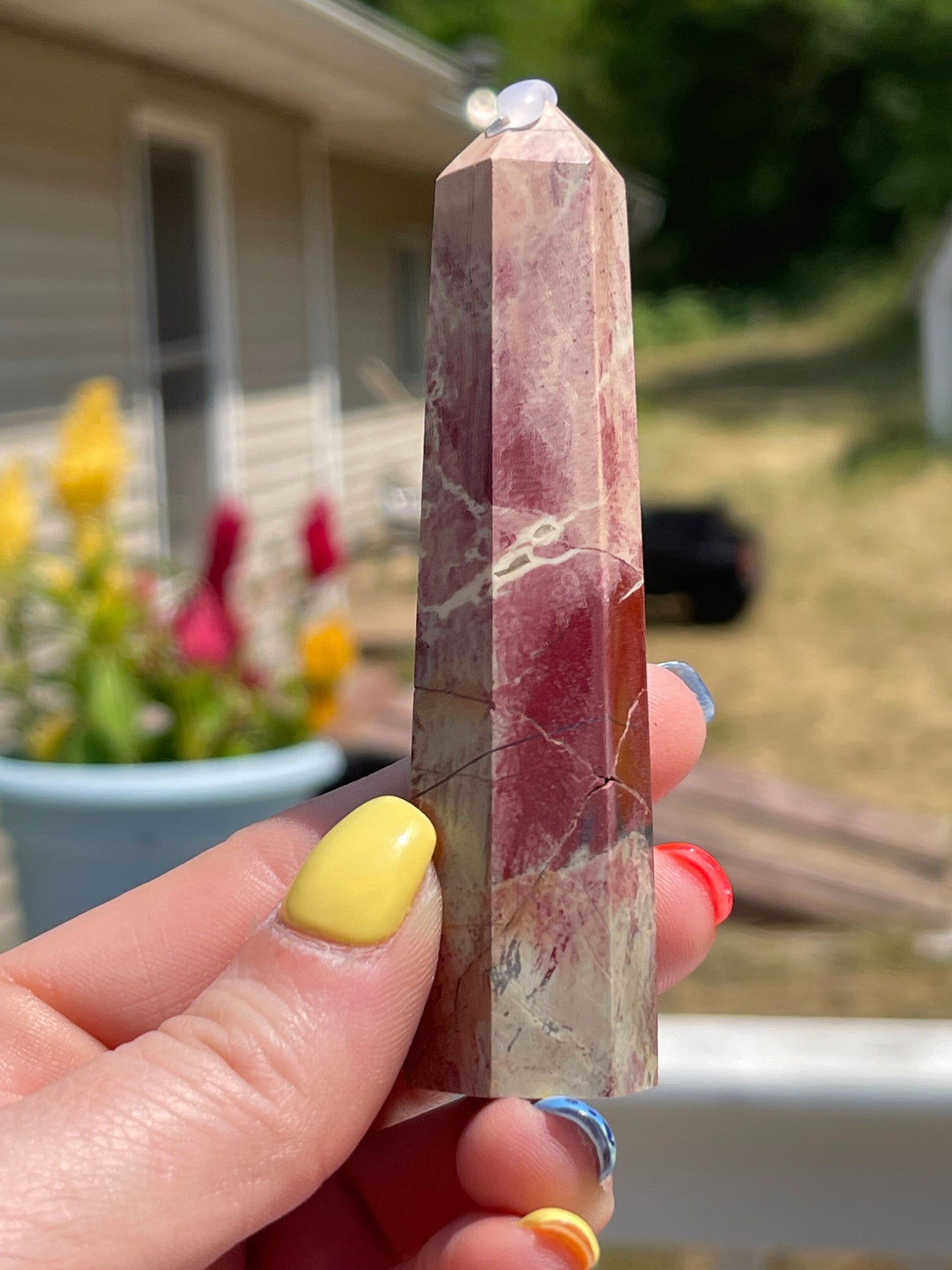 Rainbow Jasper Crystal Tower