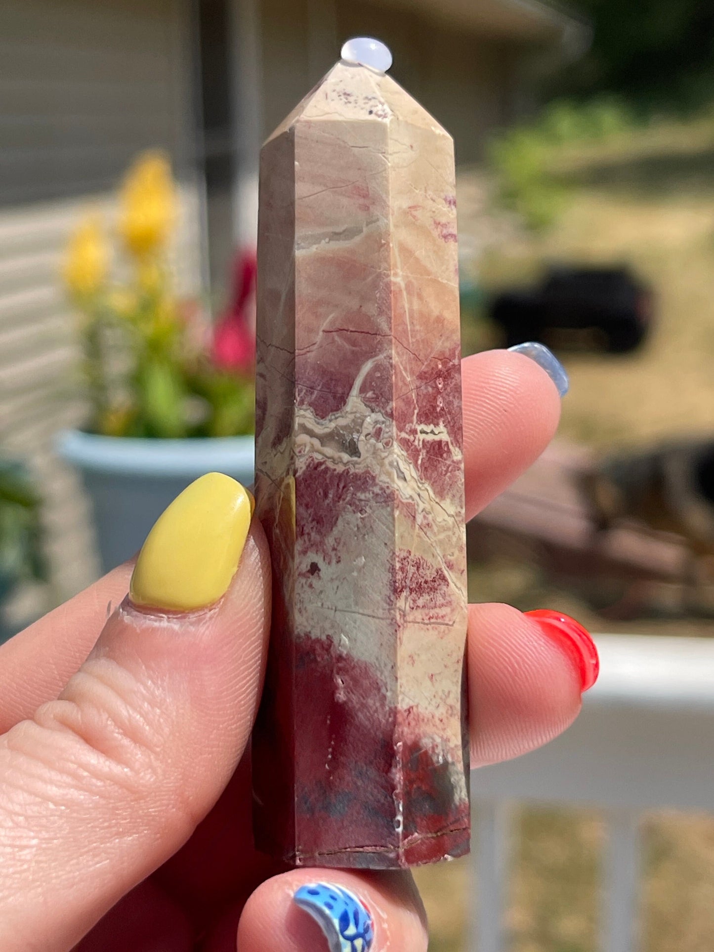 Rainbow Jasper Crystal Tower