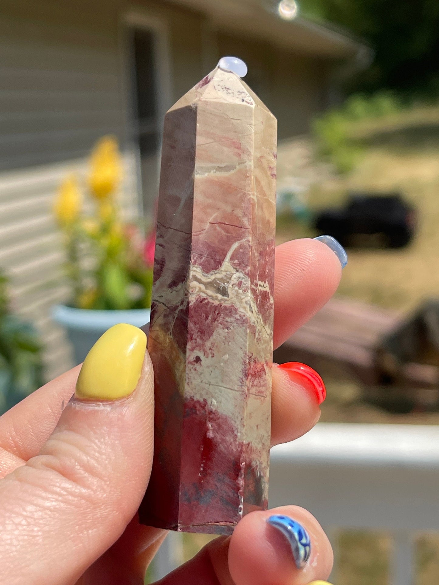 Rainbow Jasper Crystal Tower