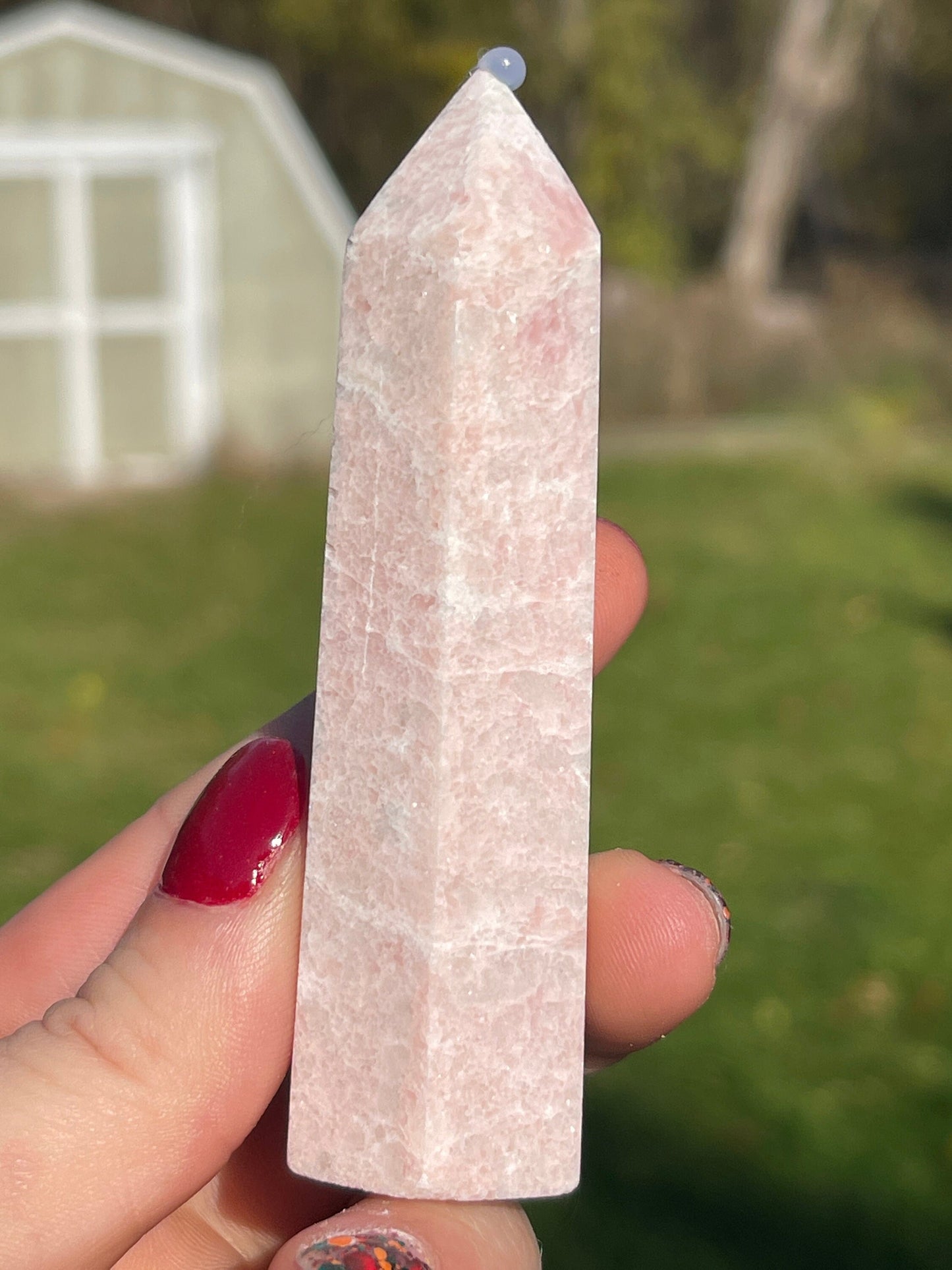 Pink Opal Crystal Tower