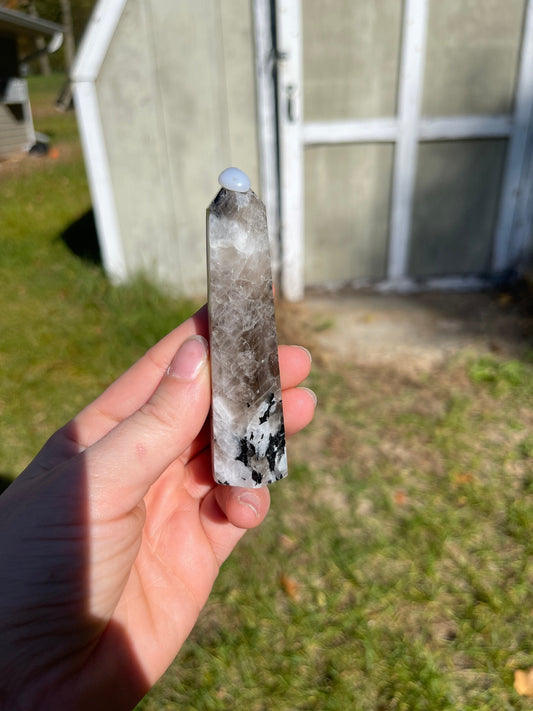 Rainbow Moonstone Crystal Tower
