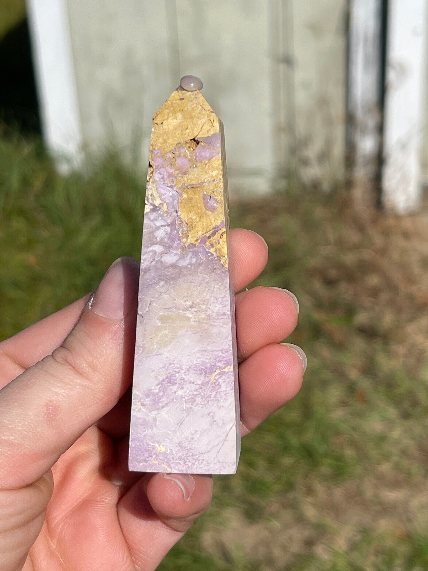 Phosphosiderite Crystal Tower