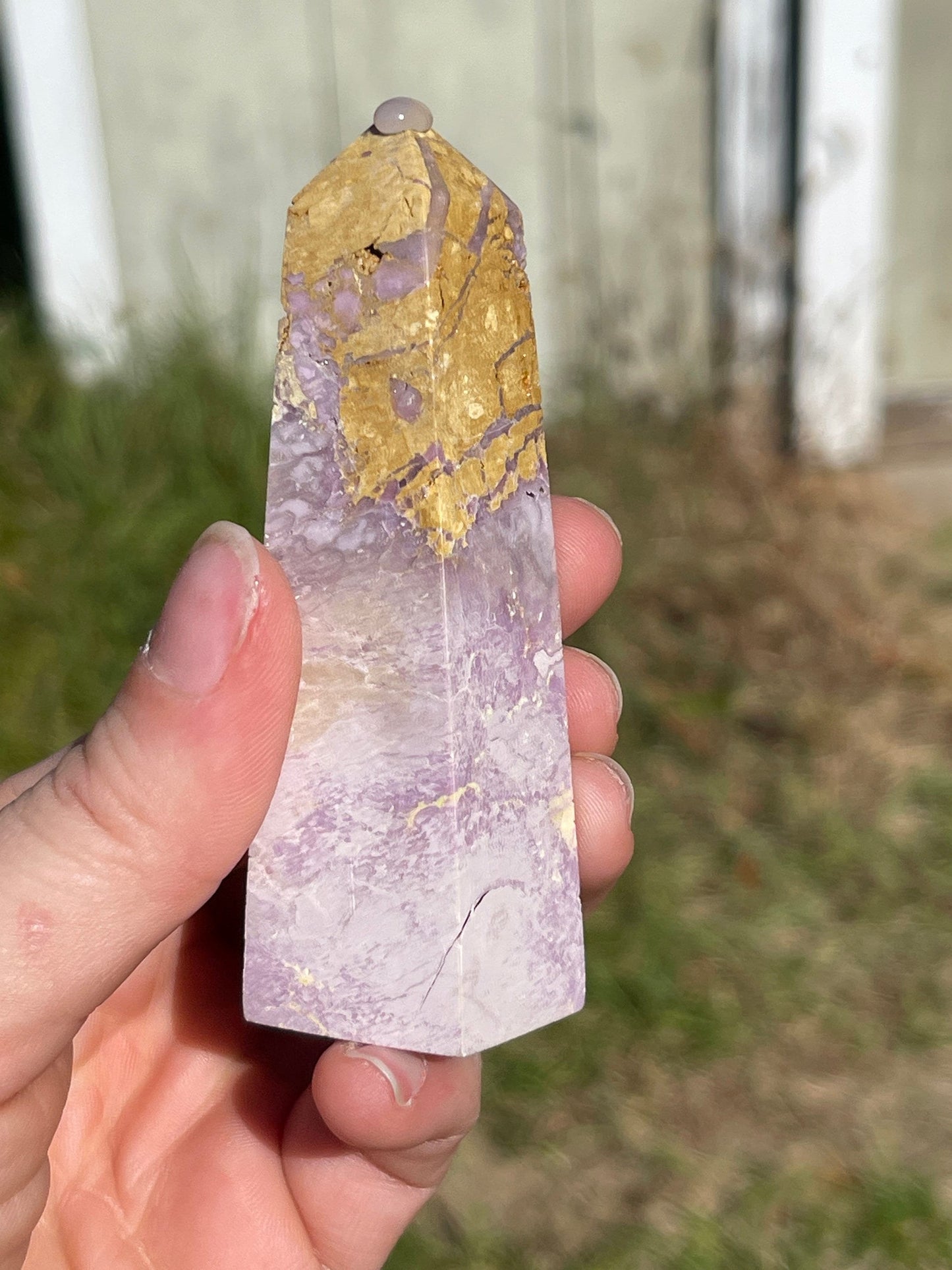 Phosphosiderite Crystal Tower