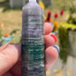 Silk Fluorite Crystal Tower