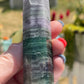 Silk Fluorite Crystal Tower