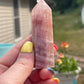 Rose Calcite Tower: Self-healing
